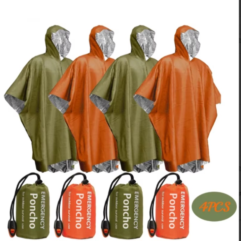 Portable Emergency Poncho 4‑Pi - đánh giá và giá Survival Blanket Reflective